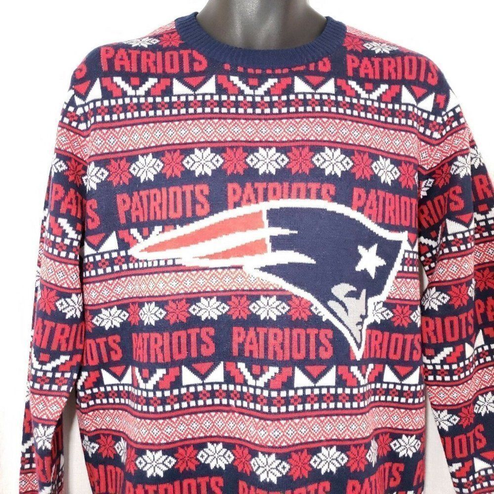 NEW ENGLAND PATRIOTS Ugly Christmas Sweater NFL M